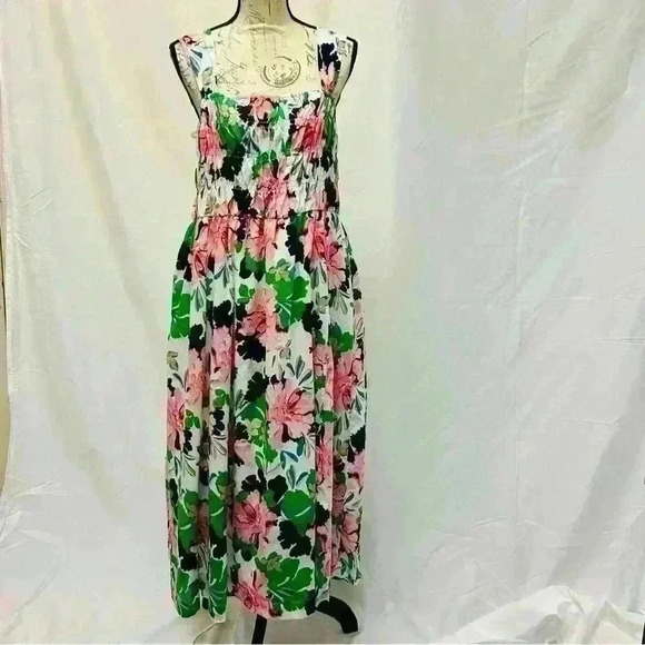 Tommy Hilfiger Women's Isla Floral Smocked Midi Dress size 16 - Picture 5 of 16